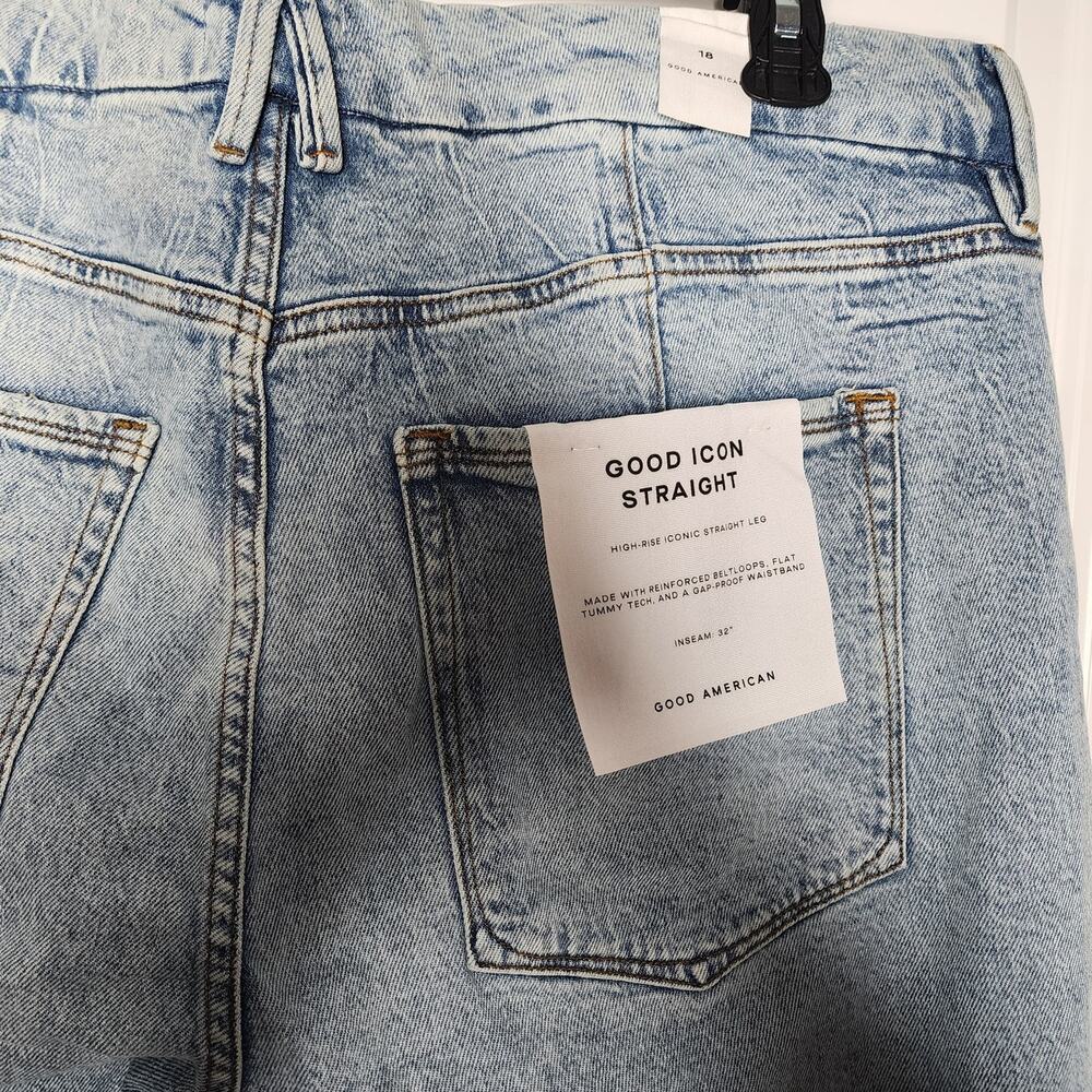 18 Plus | Good American | NWT | Good Icon Straight Jeans | MSRP $169